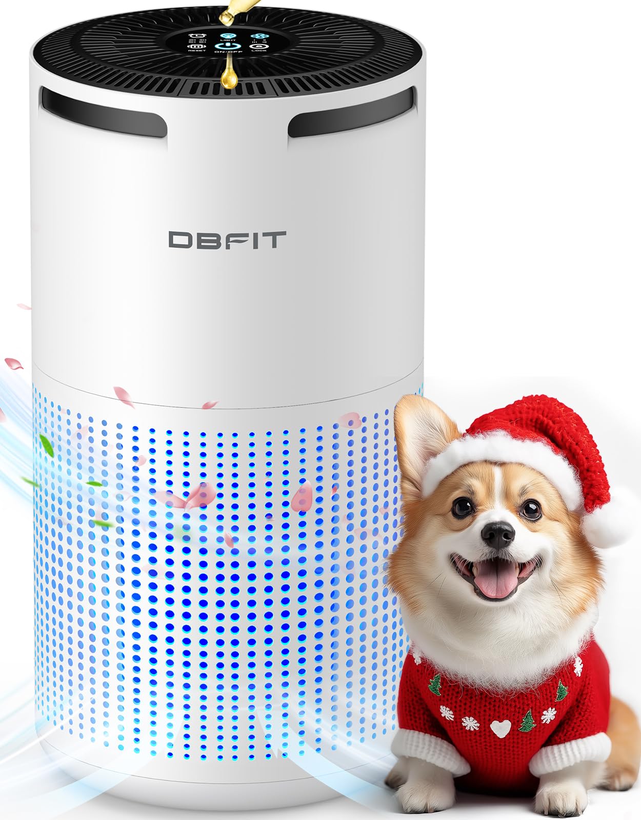 Air Purifiers For Home Large Room Up To 1500Ft With Aromatherapy, Dbfit H13 Hepa Air Purifier Air Cleaner For Smoke Pollen Dust